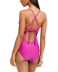 Bar III Cross-Back One-Piece Swimsuit, Size XL by Vanessa Jane