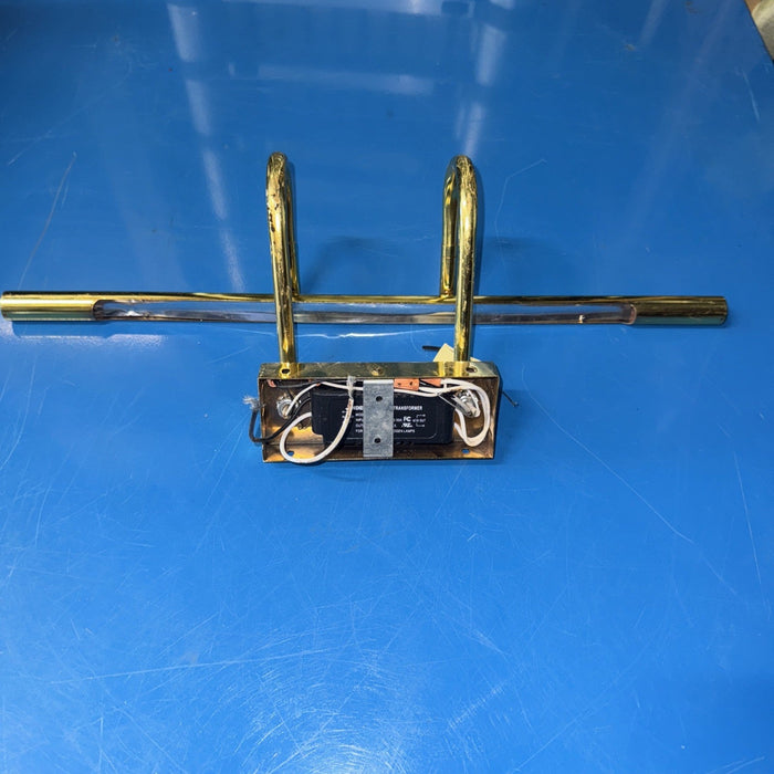 Brass Picture Frame Light, Hardwired Wall Mount, for Art or Mirror by Price Is Right Miami