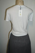 Calvin Klein Jeans Cotton Ruched Side-Tie T-Shirt, Size XL by Vanessa Jane