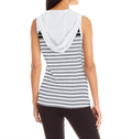Calvin Klein Performance Hooded Striped Tank Top, Size Small by Vanessa Jane