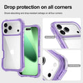 Clear Transparent 3-in-1 Case with Wrist Strap for iPhone 17 Pro Max Air 16 15 14 13 by Merch Section