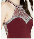 Say Yes to the Prom Juniors Embellished Halter Gown by Vanessa Jane