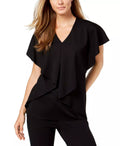 Alfani Petite Asymmetrical Cape Top, Size PP by Vanessa Jane