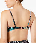 Bar III Floral-Print Tie Front Bralette Bikini Top by Vanessa Jane