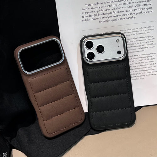 Shockproof Down Jacket Puffer Slim Case for iPhone 17 16 15 14 13 Pro Max by Merch Section