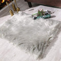 Carvapet Fluffy Shaggy Soft Faux Sheepskin Fur Area Rug, Grey, 2ft X 3ft by Vanessa Jane