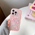 Butterfly Clear Shockproof Wavy Case for iPhone 16 Pro Max 16e 16 15 14 13 12 11 X by Merch Section