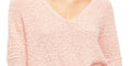 Free People Womens Coral Knit Dolman Sleeve V Neck Sweater, Size Large by Vanessa Jane