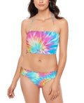 Salt + Cove Tie-Dyed Ruffled Bikini Swim Top by Vanessa Jane
