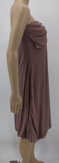 To The Max Lined Strapless Flowy Lightweight Mini Mauve Dress, Size M by Vanessa Jane