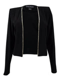 Jessica Howard Womens Party Illusion Jacket,Size 6/Black by Vanessa Jane