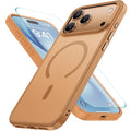 Frosted Shockproof Case With Screen Protector for iPhone 17 Pro Max 16 15 14 13 12 by Merch Section