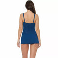 Bleu Rod Beattie Womens Dress for Success Shirred One Piece Swimsuit,10D/navy by Vanessa Jane