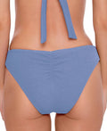 Becca Pucker up Textured Shirred-Back Hipster Bikini Bottoms Womens Swimsuit by Vanessa Jane