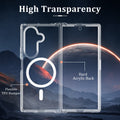 Clear Magnetic Case with Camera Lens Guard for Samsung Galaxy Z Fold 8/8 Ultra/7 by Merch Section