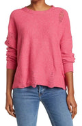 Frayed Denim Gwen Distressed Sweater, Size Small by Vanessa Jane