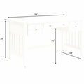 Crosley Adler Elegant Computer Desk in White Finish (CF6508-WH) by Vanessa Jane