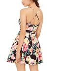 Speechless Women's Floral Halter Short Fit Flare Dress, Size 9 by Vanessa Jane