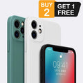 Silicone Case With Camera Lens Cover for iPhone 17 16 15 14 13 12 11 Pro Max XS X 8 7 by Merch Section