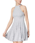 B. Darlin Juniors Glitter Lace Fit & Flare Dress by Vanessa Jane