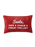 Lacourte Santa Cookie List Decorative Pillow, 14″ x 24″ by Vanessa Jane