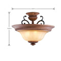 World Imports Elysia Collection 3-Light Antiqued Gold Flush Mount Light by Vanessa Jane