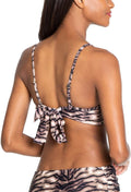 Rachel Rachel Roy Printed Bustier Bikini Top, Size Large by Vanessa Jane