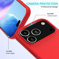 Liquid Silicone Shockproof Case for iPhone 17 Pro 6.3-Inch Black by Merch Section