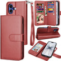 Magnetic Flip Leather Wallet Case for iPhone 17 Pro Max Air 17 Pro Black by Merch Section