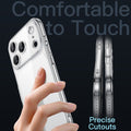 Slim Case for iPhone 17 Pro Max 6.9-Inch with Camera Lens Full Protection Clear by Merch Section