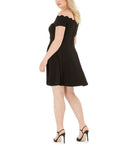 B Darlin Trendy Plus Size Off-the-Shoulder a-Line Dress by Vanessa Jane