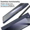 Shockproof Case with Hinge Cover Screen Protector for Samsung Galaxy Z Fold 5 Green by Merch Section
