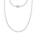 Ct Round Certified Lab Grown Diamond 14K Solid Gold Women’s Tennis Necklace (18") by DailySale