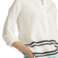 Lauren Ralph Lauren Plus Size Striped Linen Tunic, Size 2X by Vanessa Jane