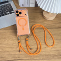 MagSafe Clear Case with Wrist Strap for iPhone 17 Pro Max Air 17e 16 15 14 13 12 Gray by Merch Section