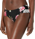 Rachel Roy Ombre Floral Printed Ruched-Side Bikini Bottoms, Size XL by Vanessa Jane