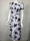 Michael Kors Pintuck Floral Print Short Sleeve Dress by Vanessa Jane