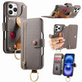 Zipper RFID Blocking Wallet Case with Wristband for iPhone 17 Pro Max Air 16 15 14 13 12 by Merch Section
