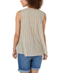 Style & Co Cotton Striped Button-Front Top,Size Small by Vanessa Jane