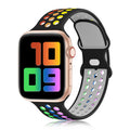Soft Silicone Sport Band for Apple Watch Series 11 10 9 8 7 6 5 SE Multicolor by Merch Section