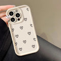Simple Love Heart Silicone Case for iPhone 17 16 15 14 13 12 11 Pro Max by Merch Section