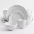 Gibson Home Ogalla 16-Piece Dinnerware Set-White by Vanessa Jane