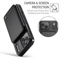 RFID Blocking Leather Wallet Case for iPhone 17 Pro Max 17 Pro 17e Air Black by Merch Section