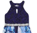 Speechless Girls Glitter-Lace Walk-Through Maxi Dress by Vanessa Jane