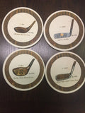 Set of 4 CoasterStone 4-1/4-Inch Absorbent Coasters, Jockey Print by Vanessa Jane