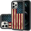 Hybrid Dual Layer Armor Case for iPhone 12 12 Pro 12 Pro Max USA Flag