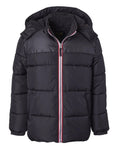 Ixtreme Toddler Boys Canvas Yoke Puffer Jacket with Fleece Hat Set, Size 3T by Vanessa Jane