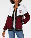 Say What? Juniors Letterman Snap Jacket,Size Large by Vanessa Jane