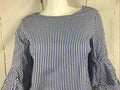 Nine West Scoop Neck V Back Ruffle Bell Sleeve Dress, Size 6 by Vanessa Jane