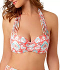 Coco Reef Womens Floral Underwire Bikini Swim Top, Size 32/34C by Vanessa Jane